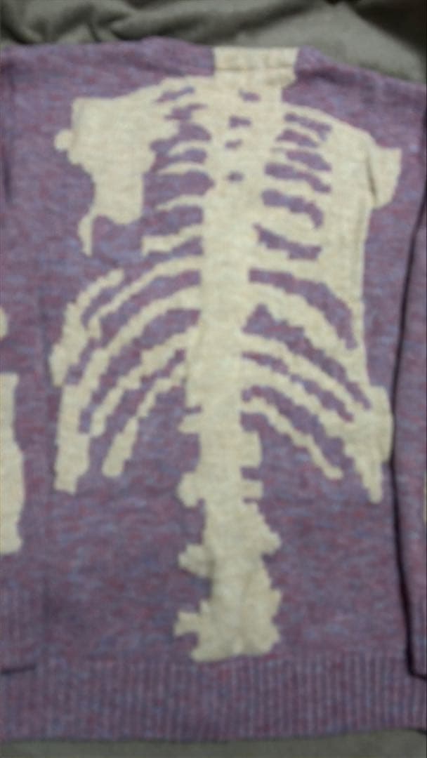 未使用 セーター カーディガン 骨格 スカル 日本スカジャン unisex 美品