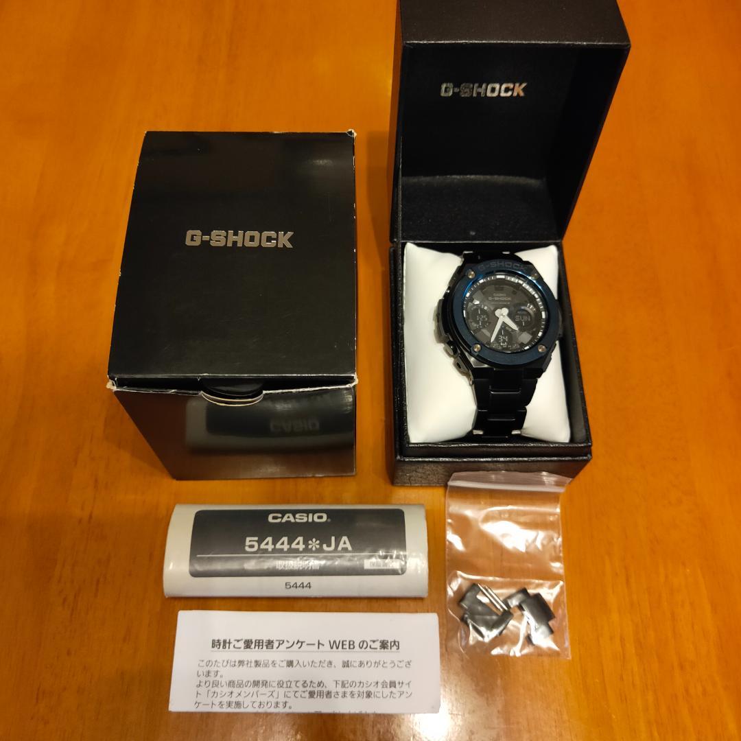 CASIO G-SHOCK GST-W110BD 電波ソーラー ブルーベゼル