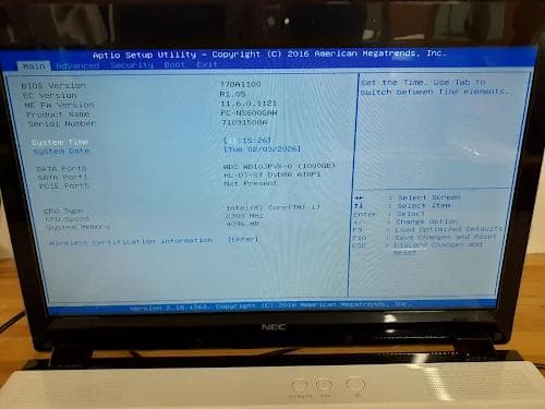 80L0203-03　NEC LAVIE 15.6インチ ノートPC