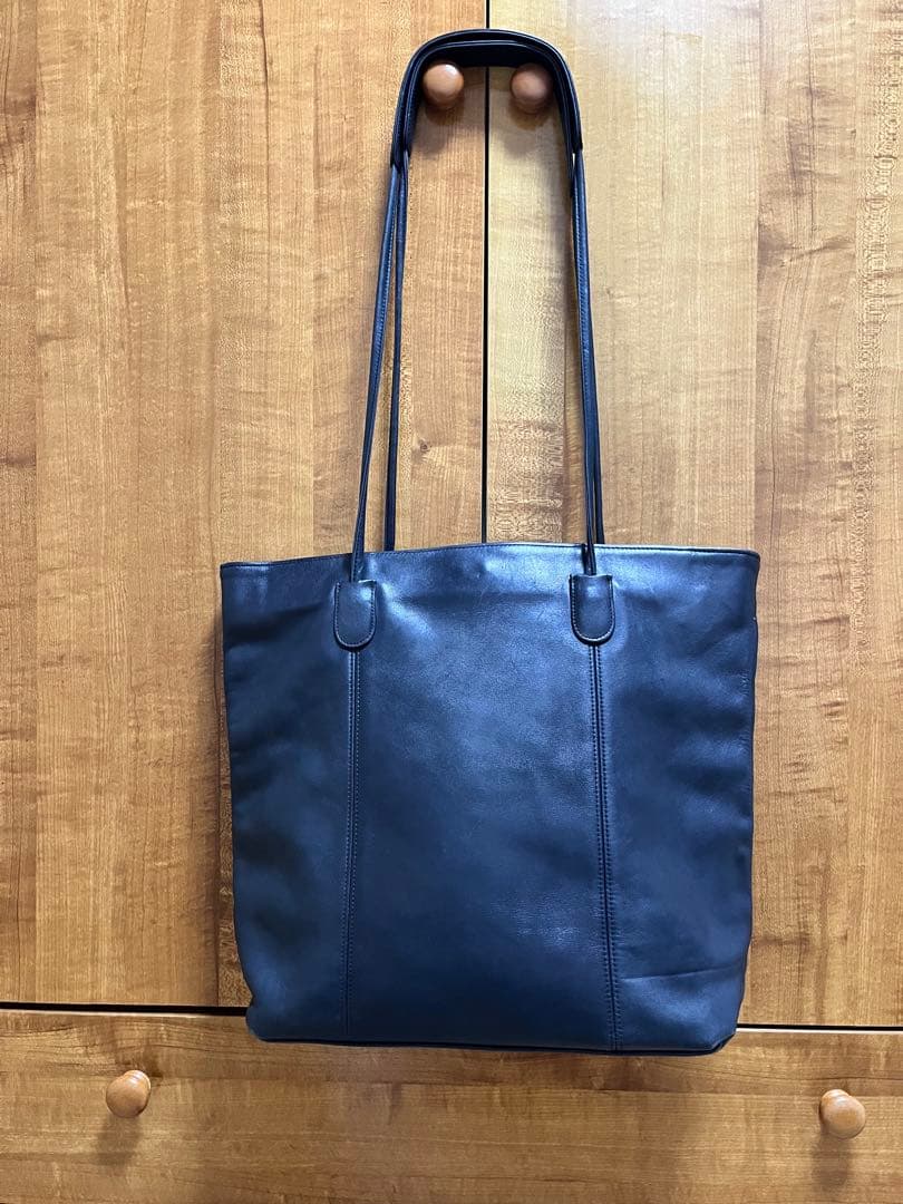 オールドコーチ USA トートバッグ オールレザー 大容量 紺