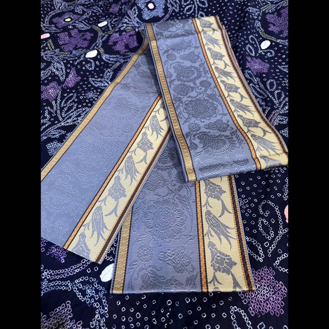 2点セット❣️新品美品✨トールサイズ✨有松鳴海絞り浴衣　藍染に紫