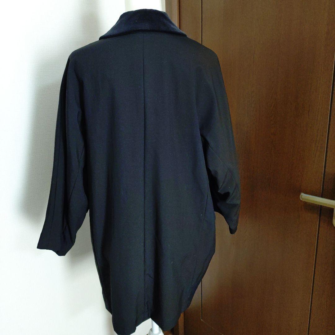 【美品】コムデギャルソン　コート　ビッグスナップボタン　ブラック