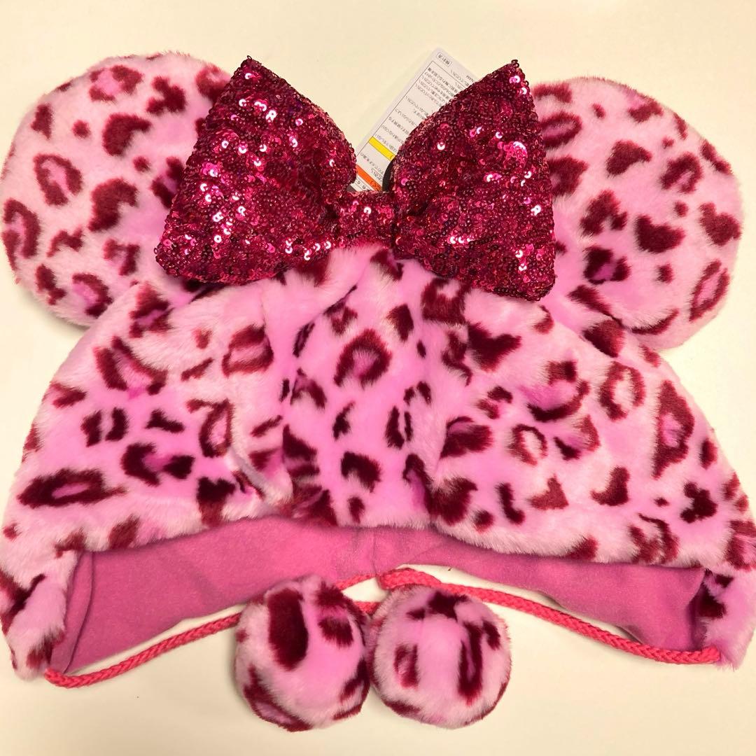 ディズニー ヒョウ柄 レオパード ファンキャップ ピンク