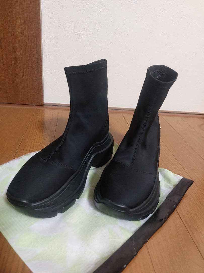 トーキョーブラック シングルスニーカーブーツ★YELLO★Mサイズ