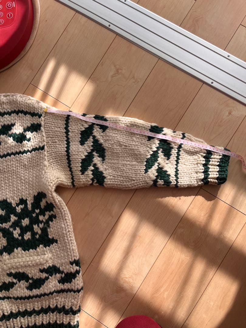 【古着】FAB ニット　カウチン　アイボリー