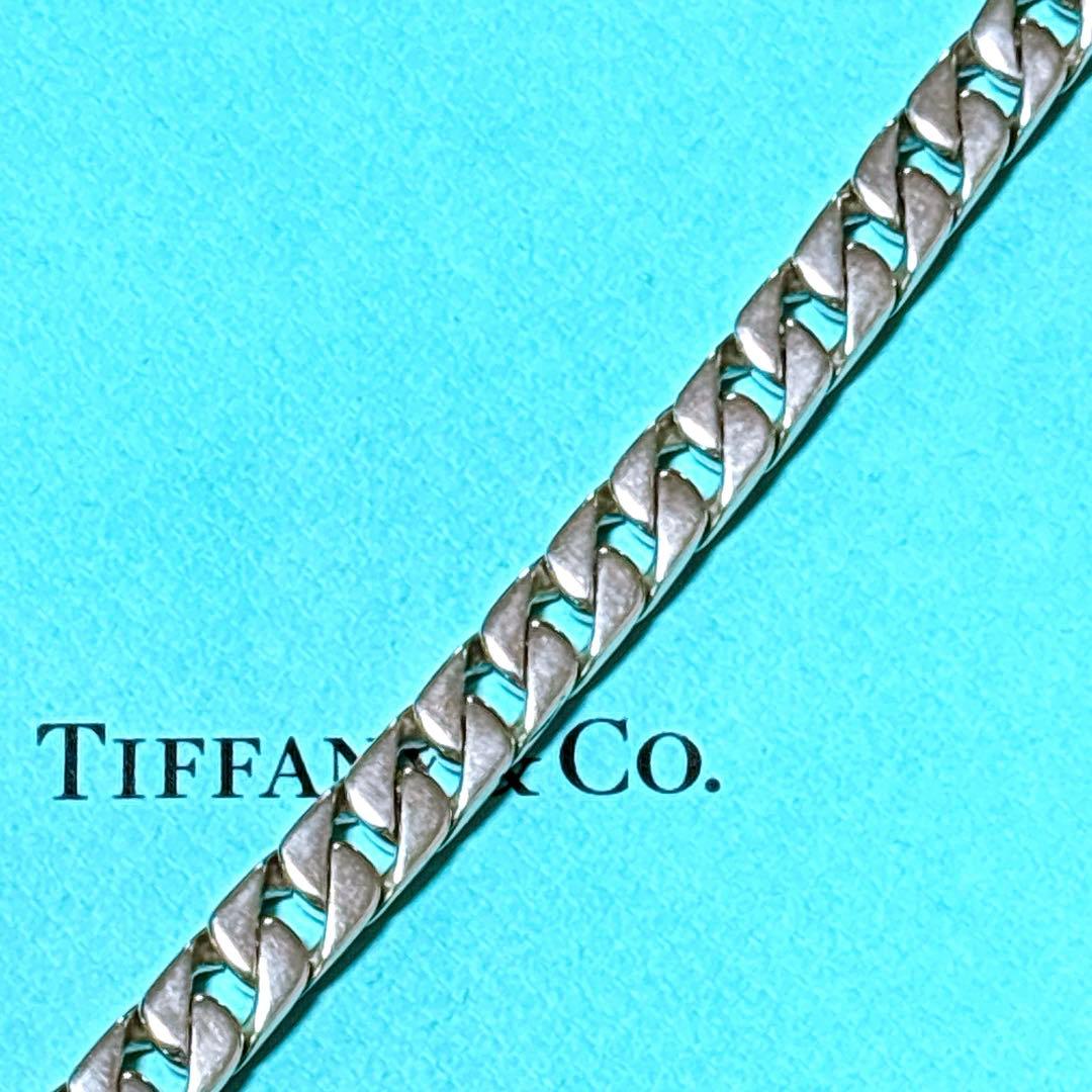 【美品】19.5cm 希少 ティファニー 喜平チェーン ブレスレット SV925