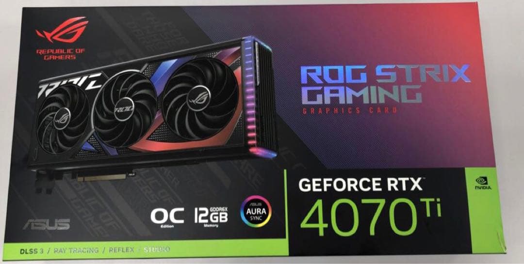 グラフィックボード・グラボ・ビデオカード ROG Strix Gaming GeForce RTX 4070 Ti
