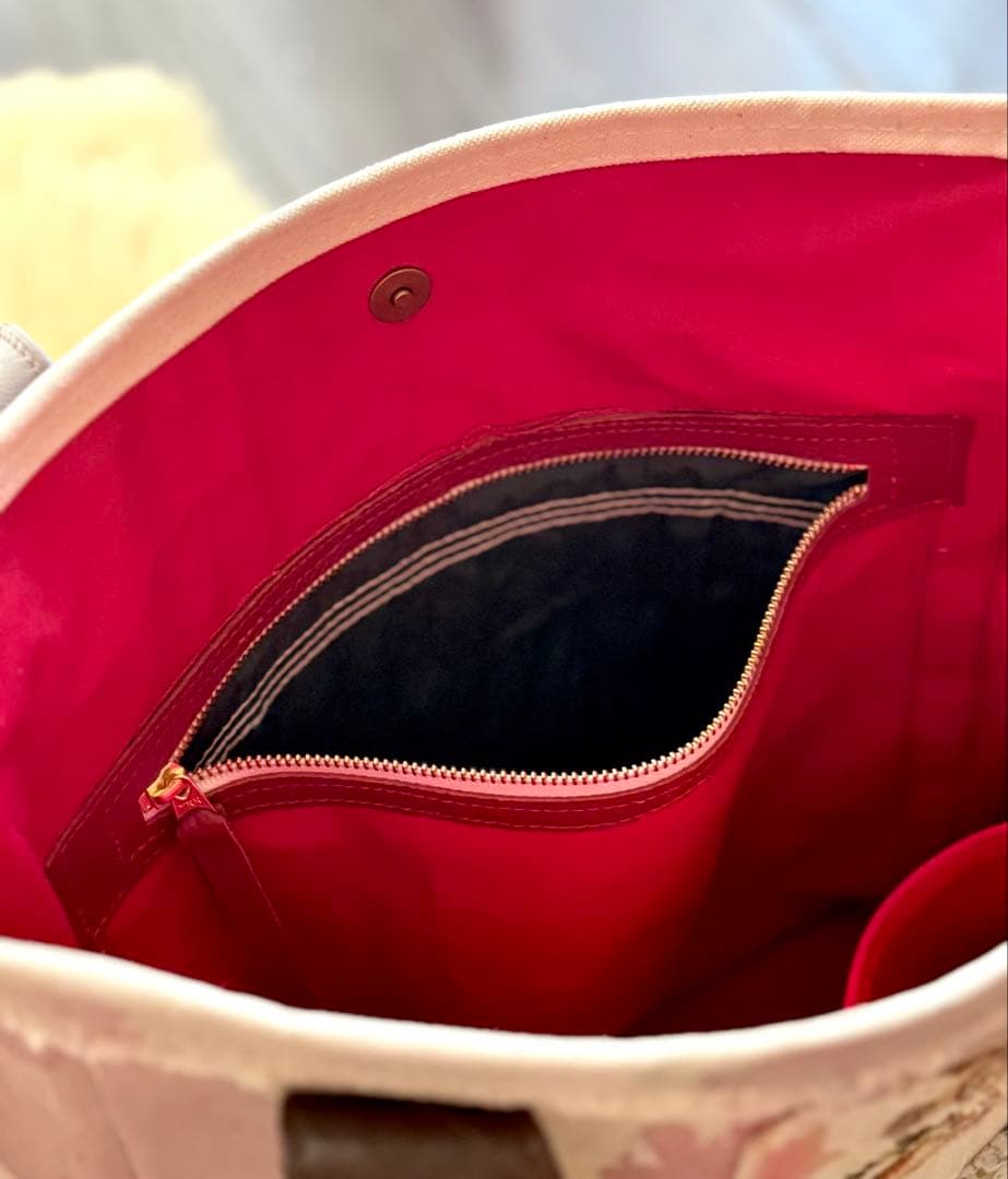 (手づくり)\"エンジェル茶トラ\"ねこのトートバッグ刺繍切り絵帆布ネコ