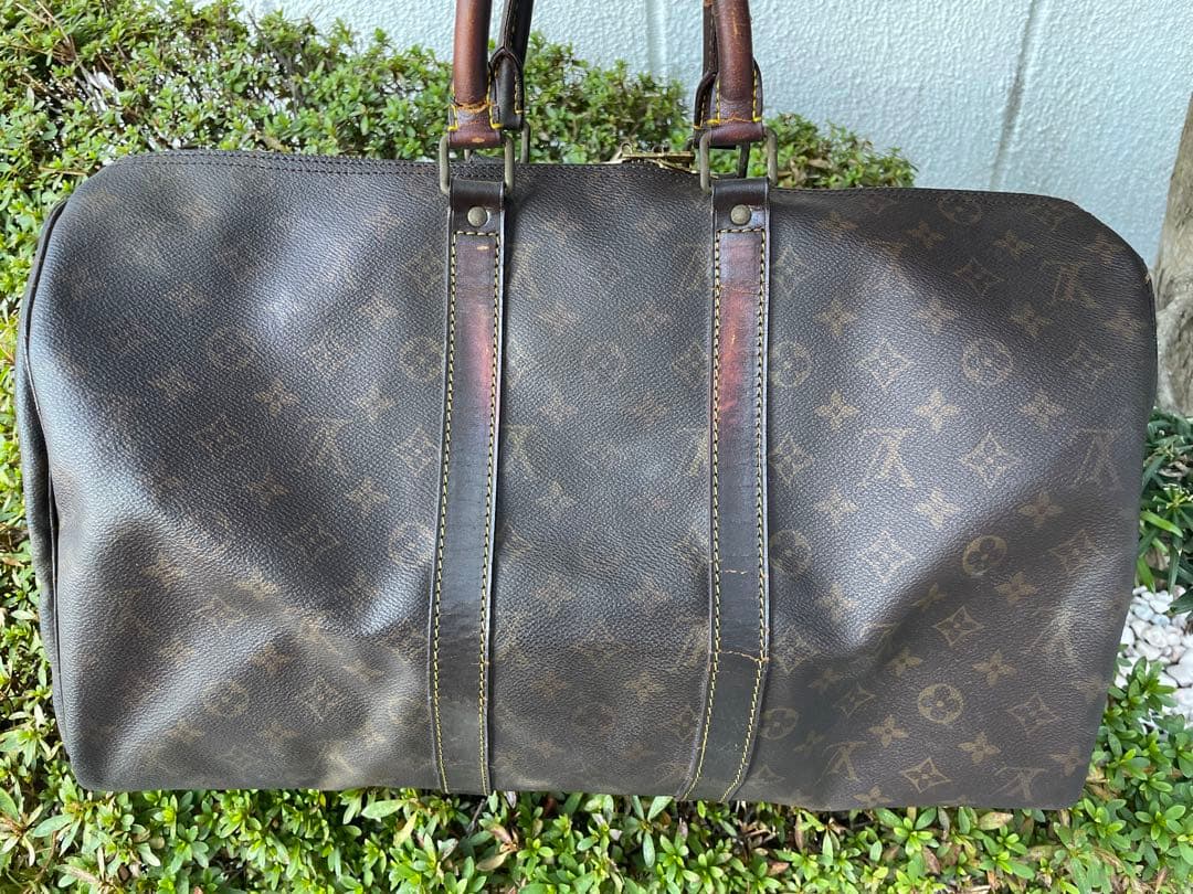 Louis Vuitton ボストンバッグ ブラウン　キーポルバンドリエール45