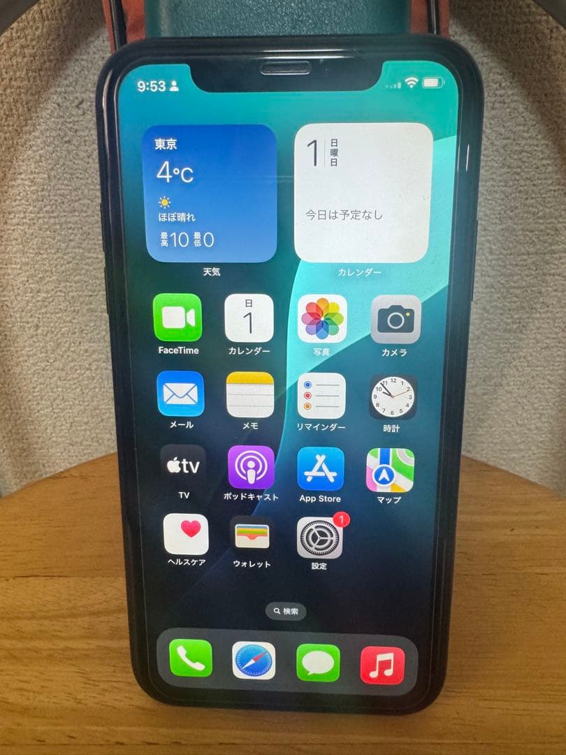 iPhone XR 128GB ブラック ※画面焼けあり／非純正バッテリー