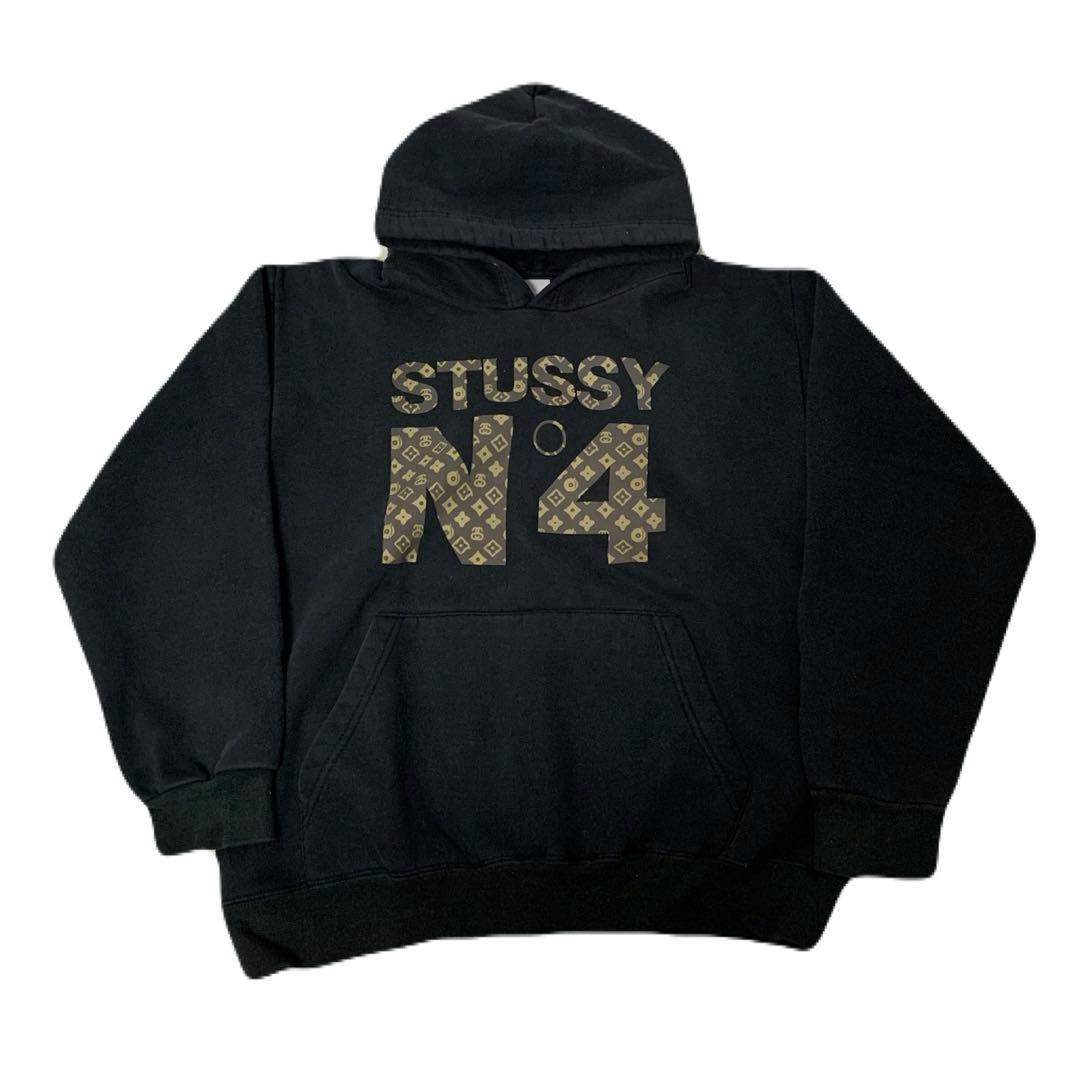 00s STUSSY モノグラム パーカー old stussy パロディ