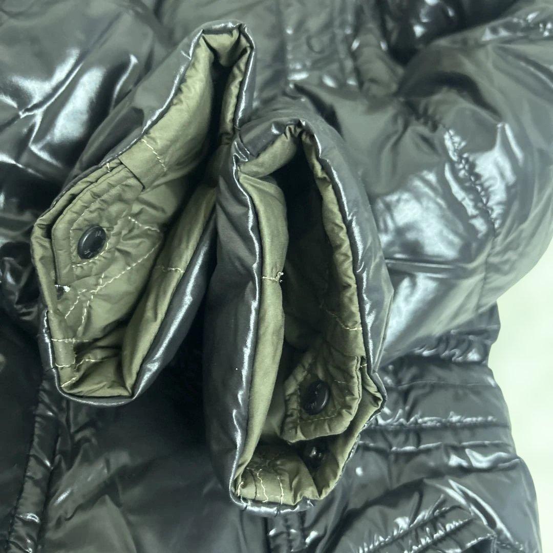 【美品】モンクレール アンドレ リバーシブルダウンコート ブラック　ファー　L