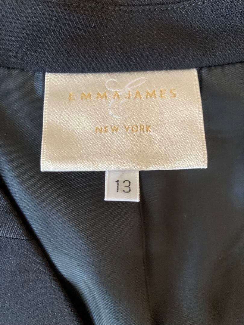 EMMAJAMES パンツスーツ　セットアップ　濃紺　13号　大きいサイズ