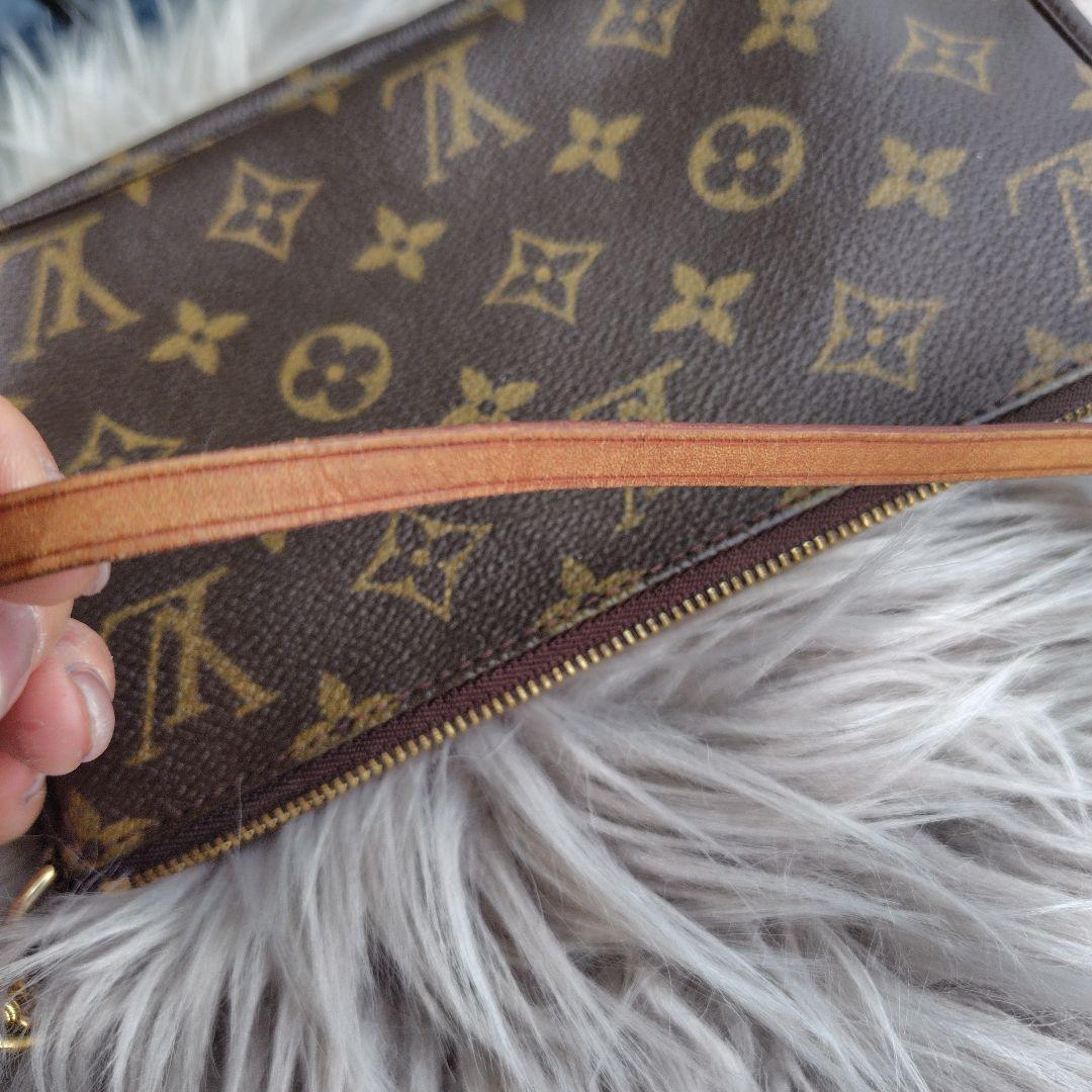 鑑定済・美品 ルイヴィトン モノグラム アクセソワール ストラップ付