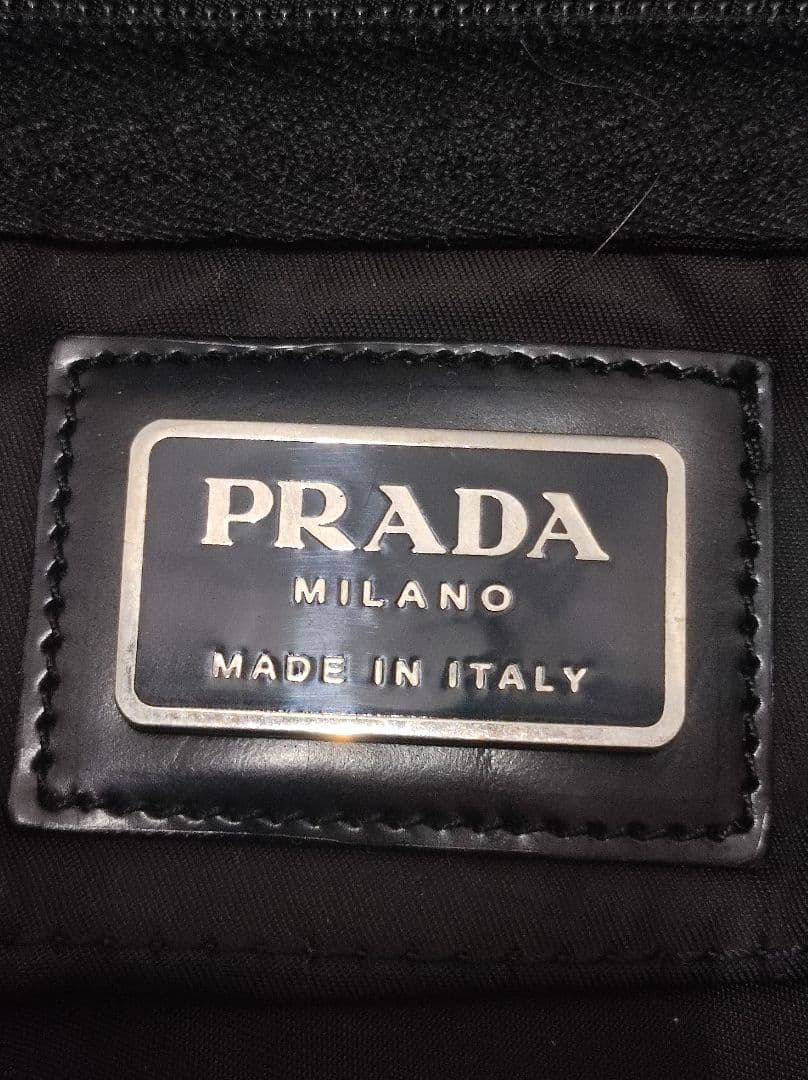 美品 PRADA ブラック ボストンバッグ
