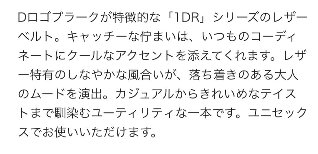 正規品　新品未使用　ディーゼル　メンズ　オーバルD ベルト　サイズ100