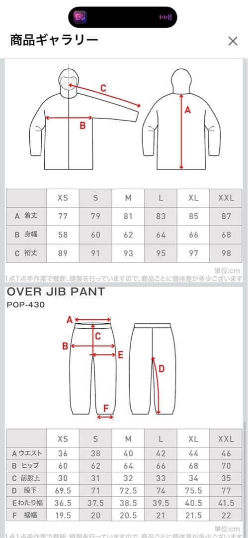 スノーボードウェア上下セット、メンズ、PONTAPES(ポンタペス）
