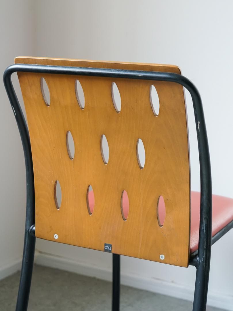 廃盤 \"CRES\" vintage チェア 2脚 レトロ ポストモダン