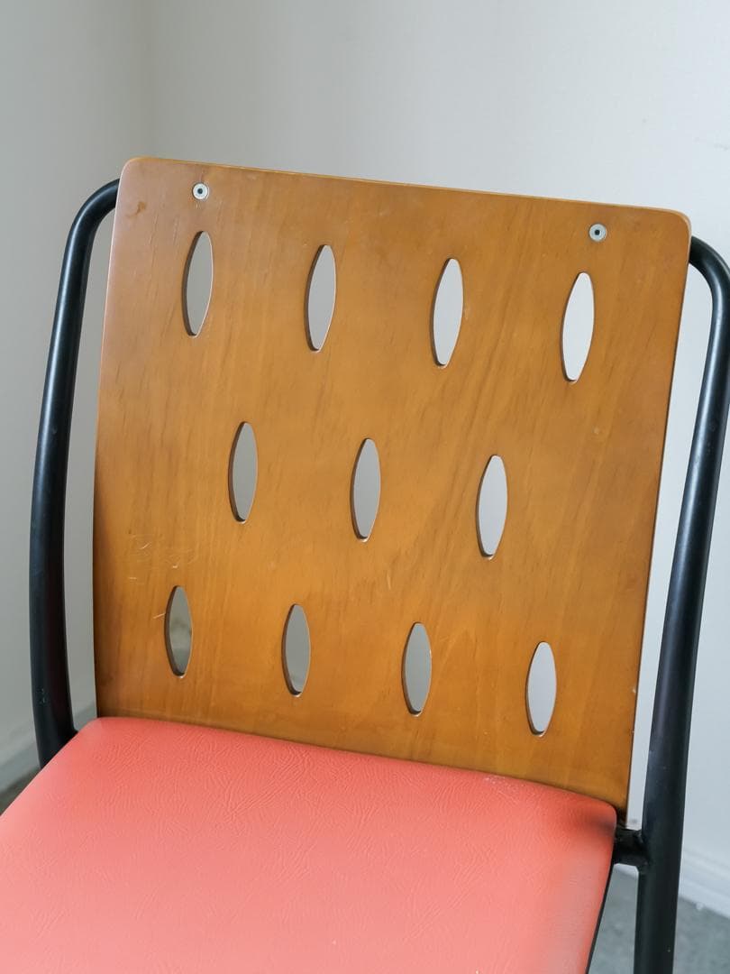 廃盤 \"CRES\" vintage チェア 2脚 レトロ ポストモダン