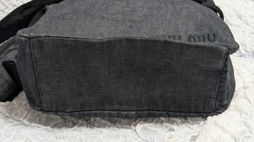 バッグ 00s Miu Miu Archive denim shoulder bag