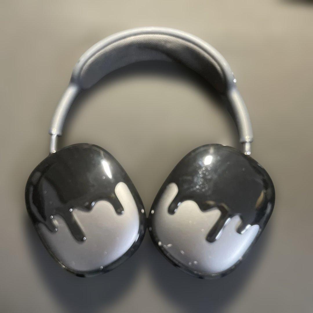 AirPods MAX スペースグレー qlix ケース付き