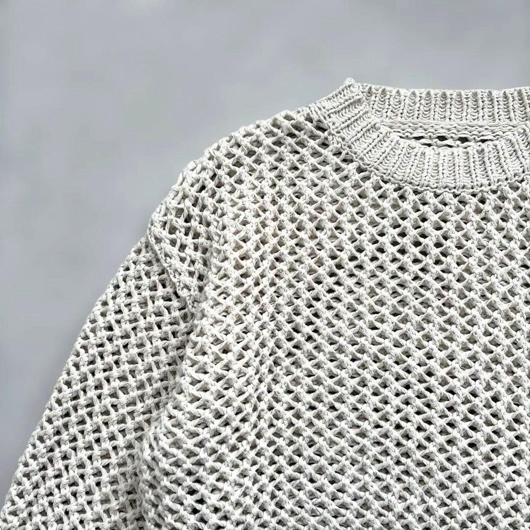 北欧暮らしの道具店 LIYOCA リヨカ メッシュ編みニット グレージュ