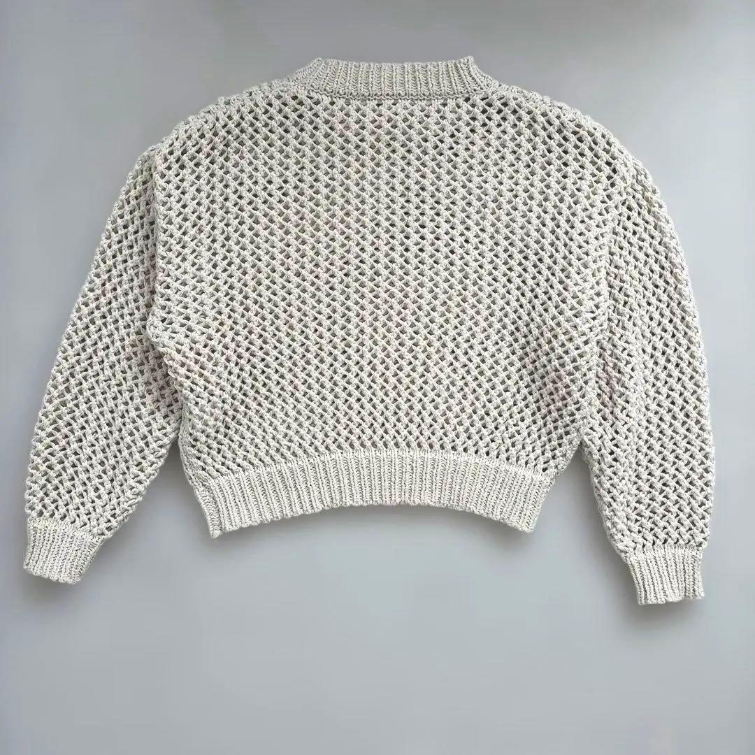 北欧暮らしの道具店 LIYOCA リヨカ メッシュ編みニット グレージュ