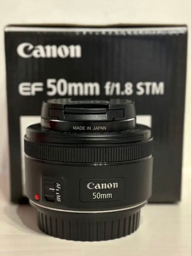 Canon EF 50mm f/1.8 STM 単焦点レンズ フィルター付