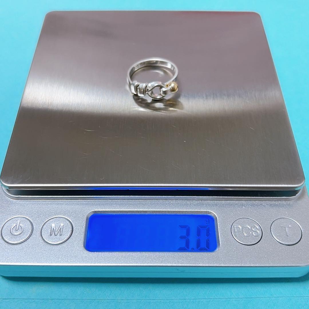 【美品】15号 Tiffanyティファニー ラブノット リング 925/750