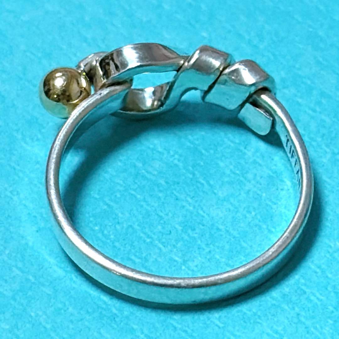 【美品】15号 Tiffanyティファニー ラブノット リング 925/750