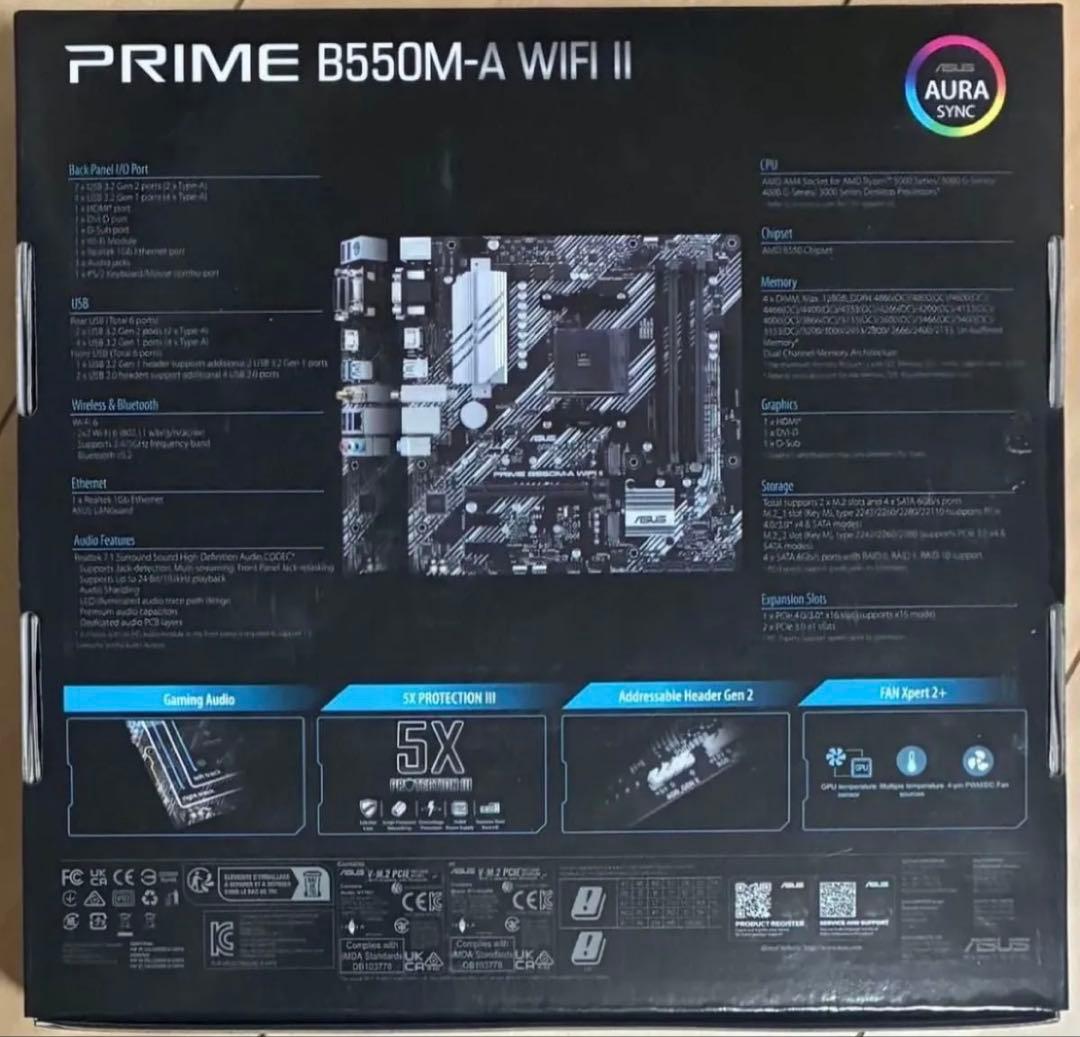 【新品未開封】B550M-A WIFI II ASUS