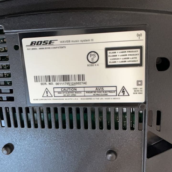 BOSE WAVE MUSIC SYSTEM Ⅲ