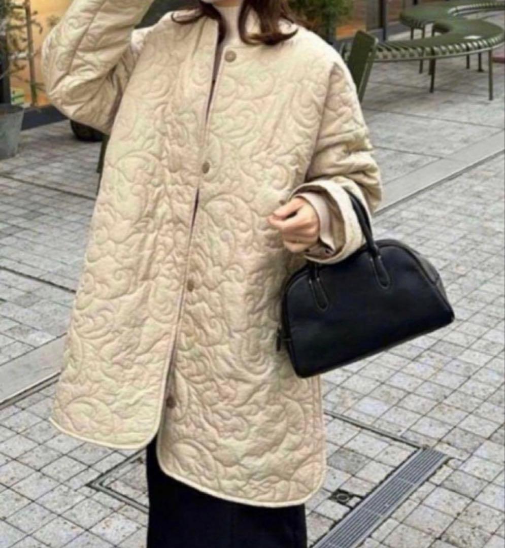 ジャケット・アウター Eaphi leaf jacquard quilting jacket