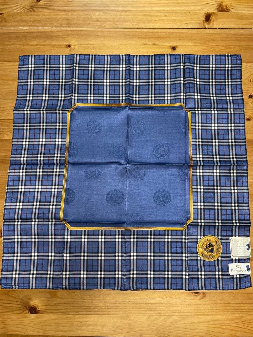 シルク&コットンBurberrys ハンカチ ーフ3枚セット
