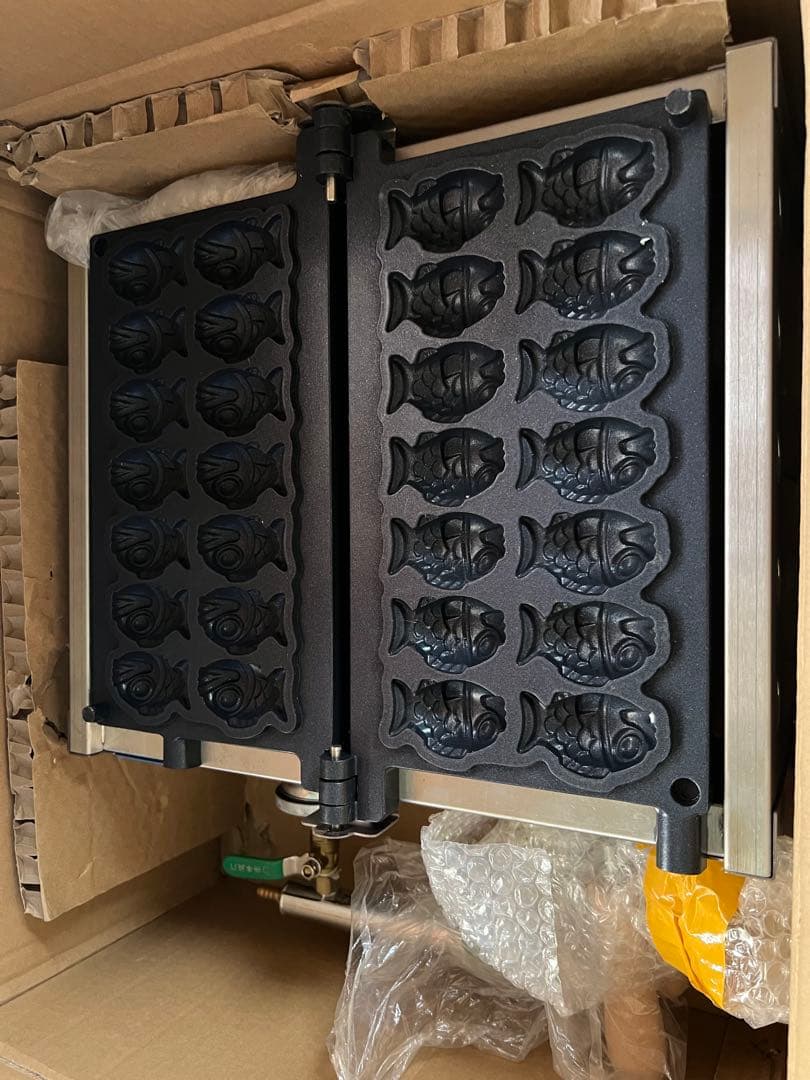 ［新品］ミニたい焼き・ベビーカステラ・人形焼き器