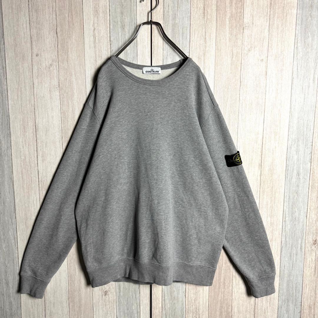 3633【QR確認済・希少3XL】ストーンアイランド ワッペンロゴ スウェット