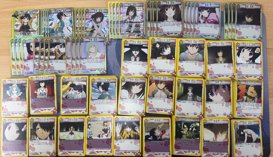 ユニアリ 物語シリーズ 黄色SR以下4コン