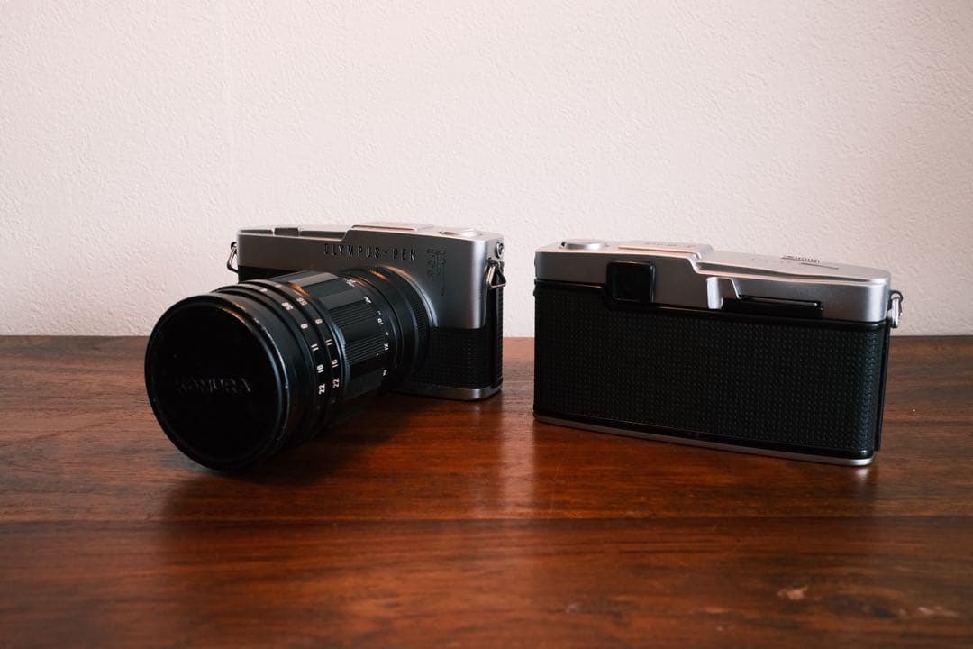 OLYMPUS PEN F ジャンクフィルムカメラセット KOMURAレンズ
