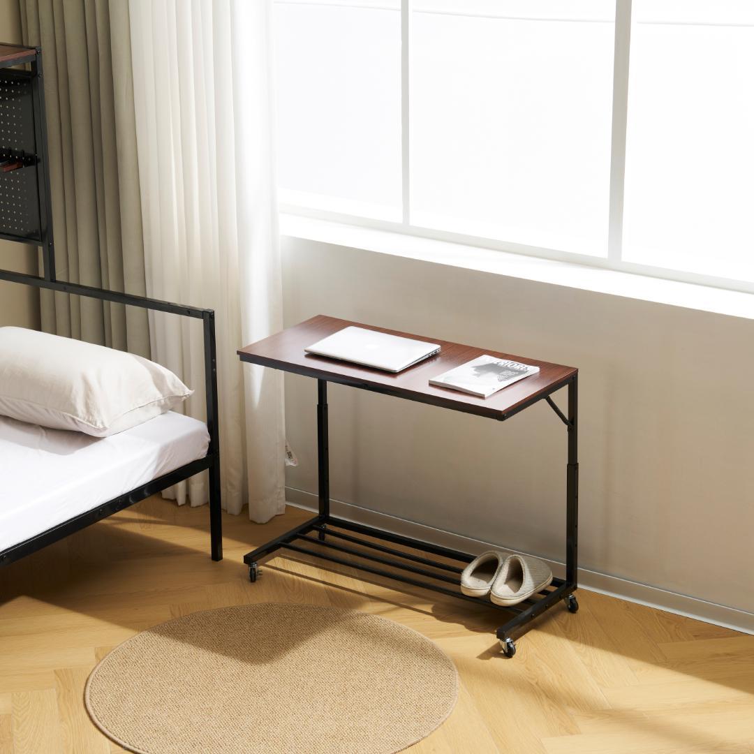 システムベットS・シングル スチールネット・可動デスク付　2COLOR