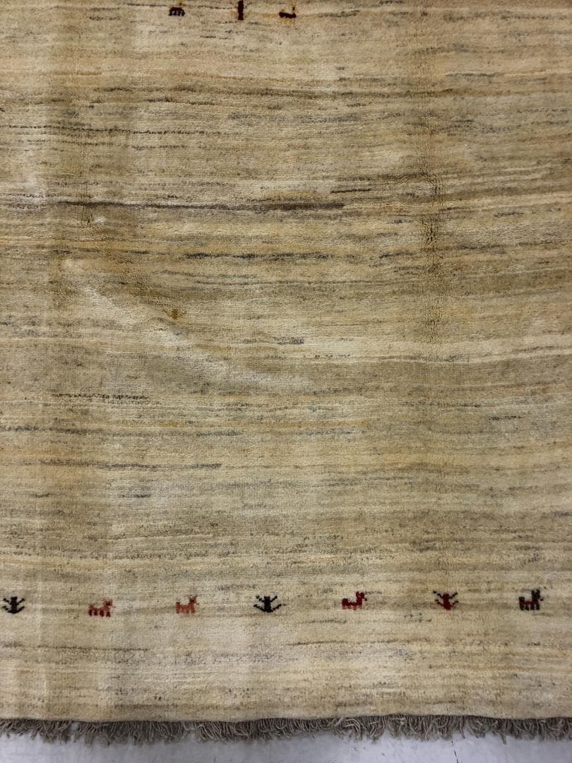 ケンケン様用　ギャベ イラン産 200×292 白 K-27