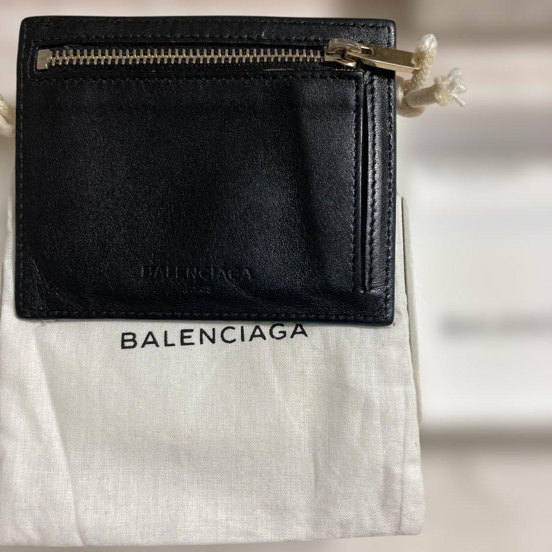 BALENCIAGA ターコイズ Wallet+ coin case