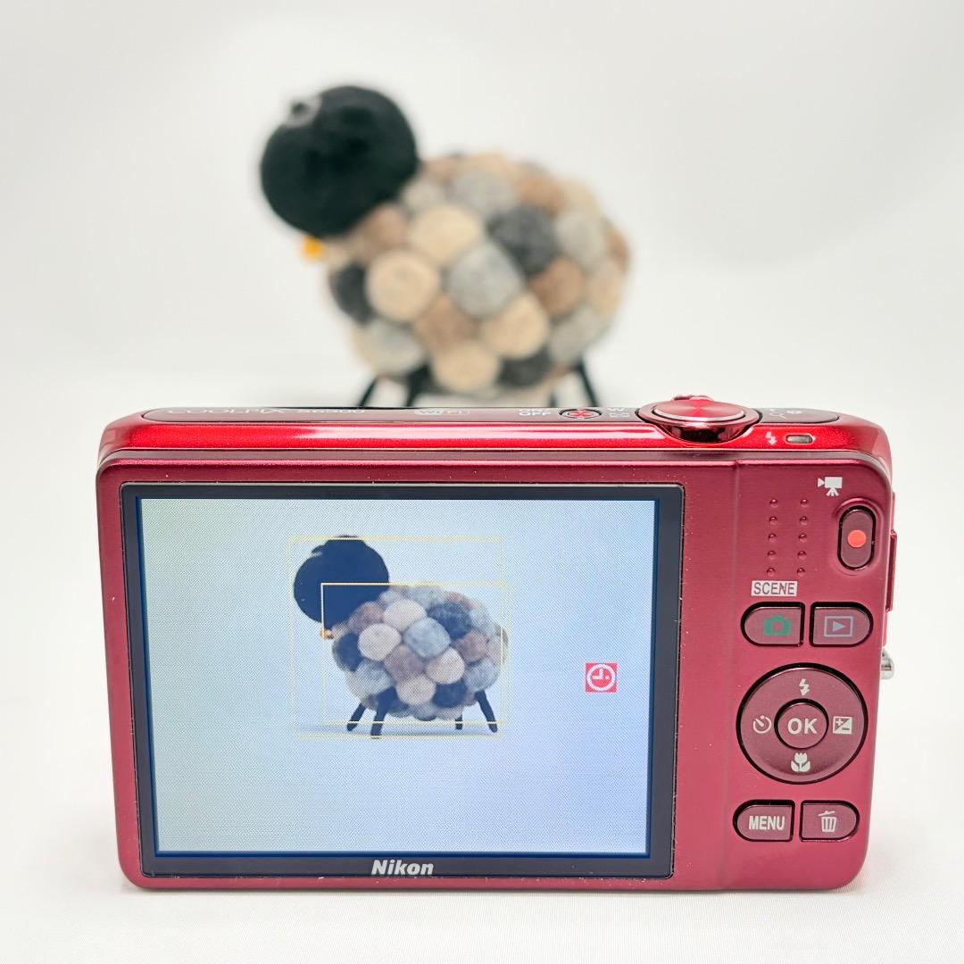 極美品✨Nikon COOLPIX S6500 充電器 箱 レッド コンデジ
