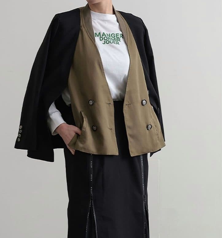 ■美品 RISREY リズレー ミリタリー コンビ ジャケット