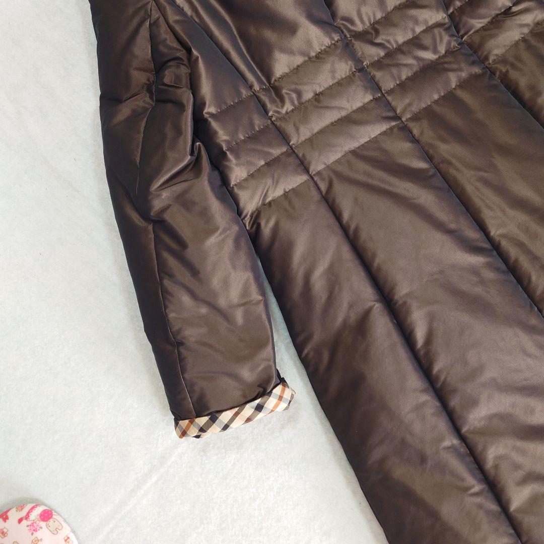 美品!!DAKS ダックス　フォックス ダウンコート ハウスチェック　Aライン