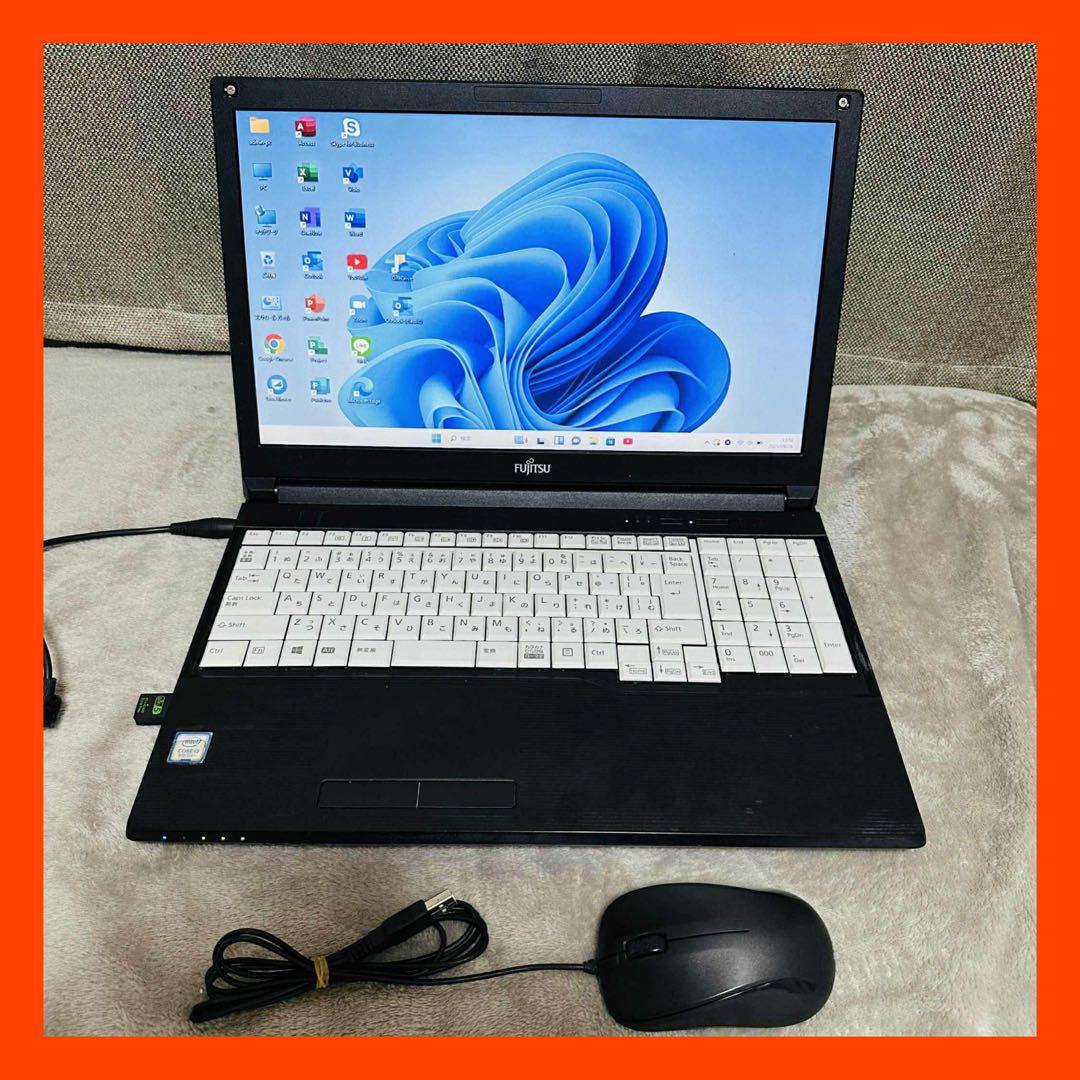 S117 FujitsuノートパソコンSSD第8世代Windows11オフィス付