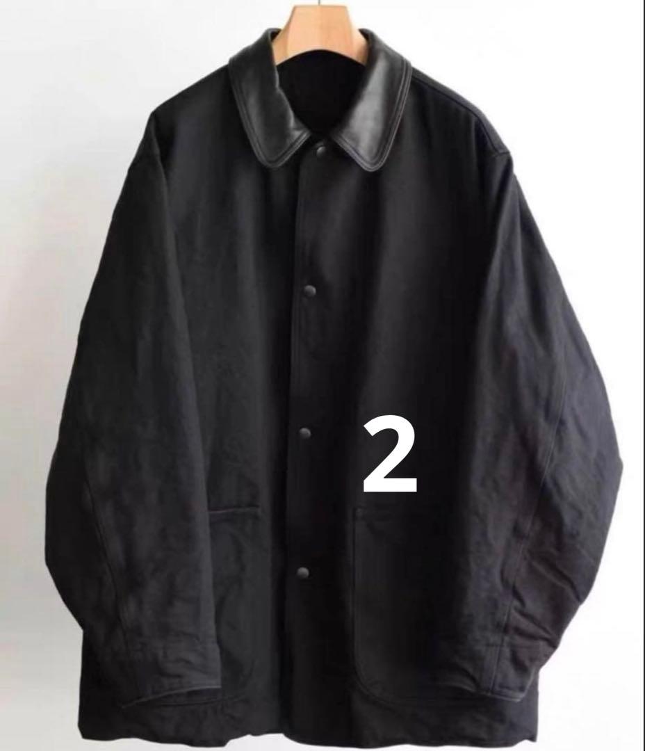 comoli コモリ デニムレザーワークジャケット サイズ2