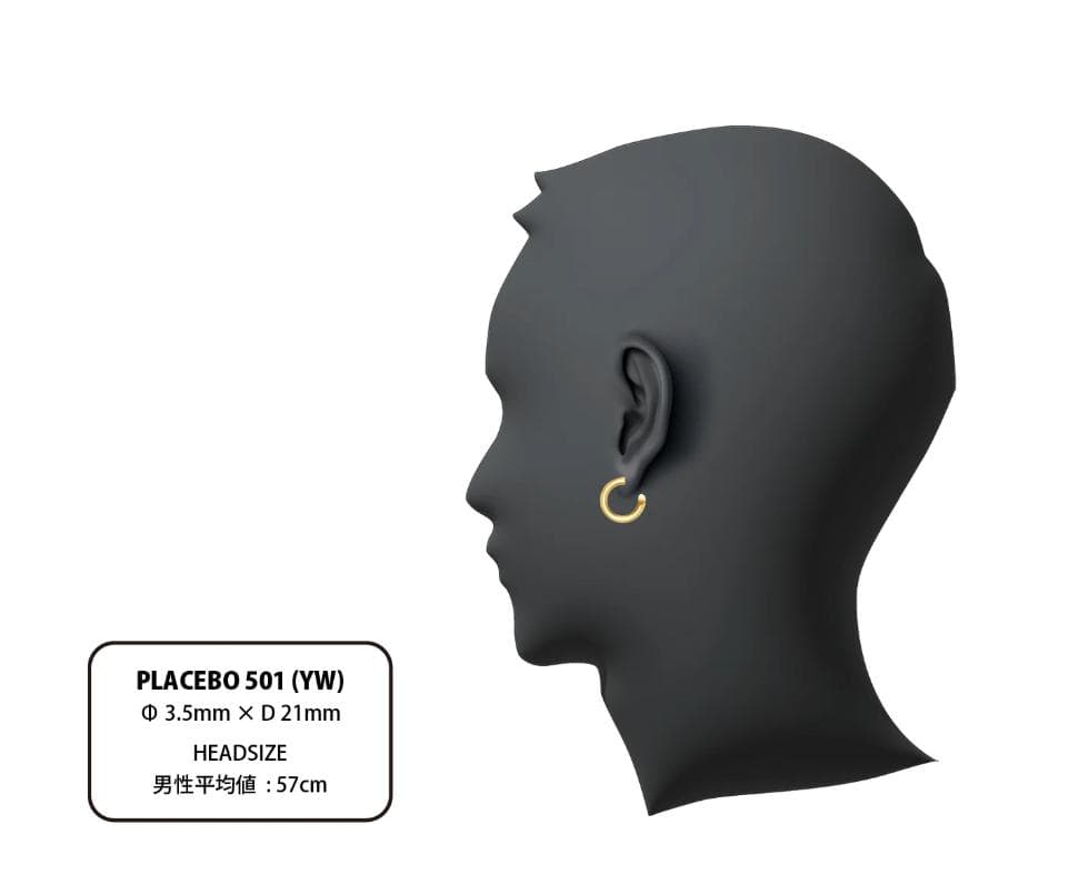 CAREERING キャリアリング ピアス PLACEBO 501 GOLD