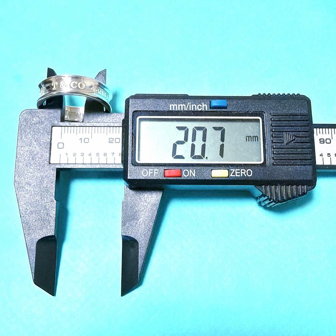 【美品】24号 ティファニー 1837 ナローワイドリング シルバー925