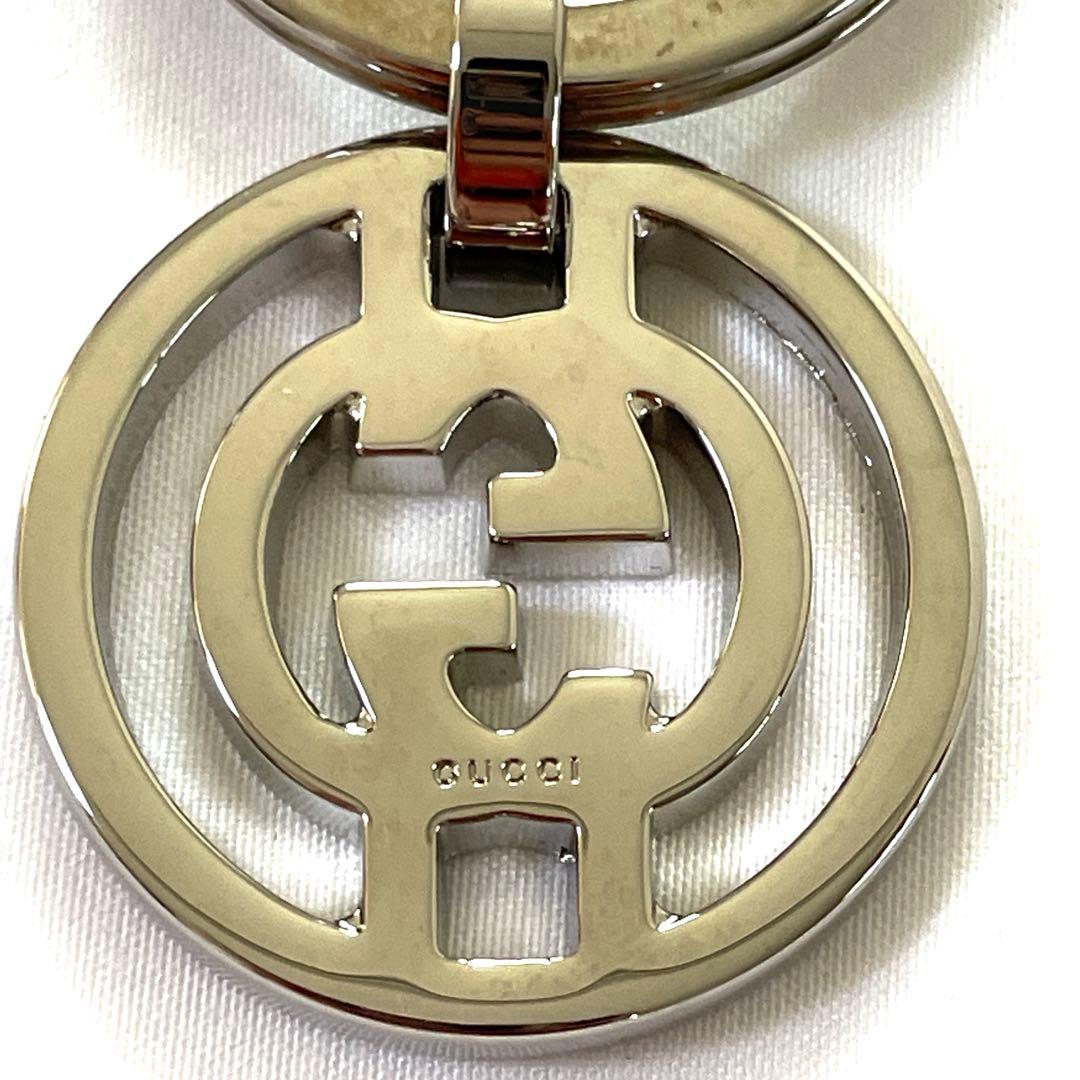 GUCCIインターロッキングG キーリング　美品
