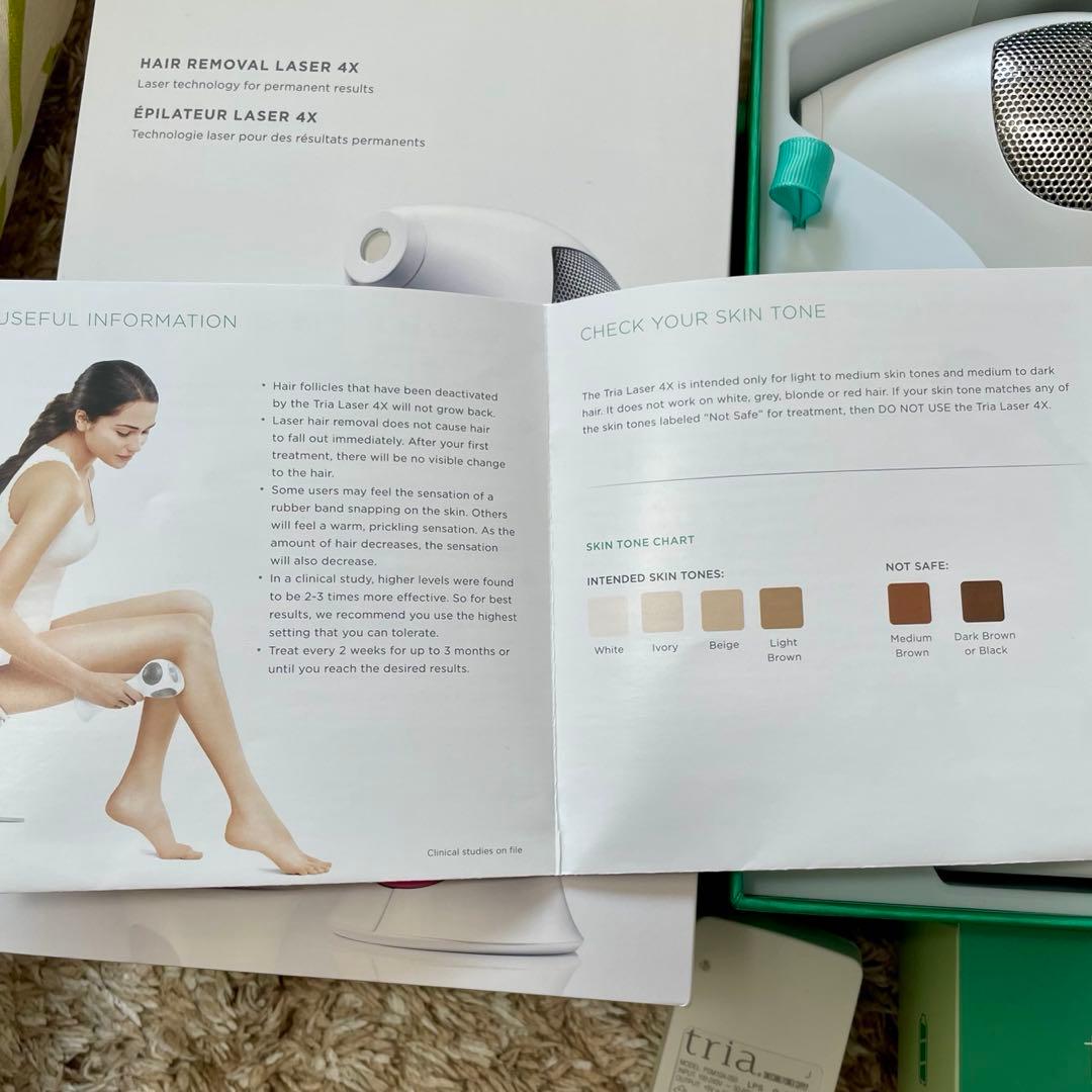 【通電のみ・ジャンク品】Tria トリア レーザー脱毛器　アメリカ購入